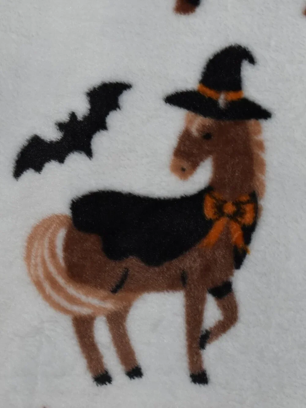 Halloween Costume Horse Bats Jack O Lantern Velvet Plush Fleece Throw Blanket